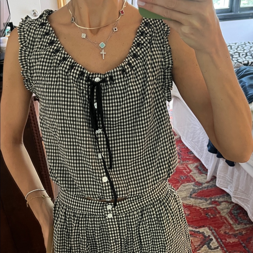 Black and White Gingham set - Picture 2 of 6